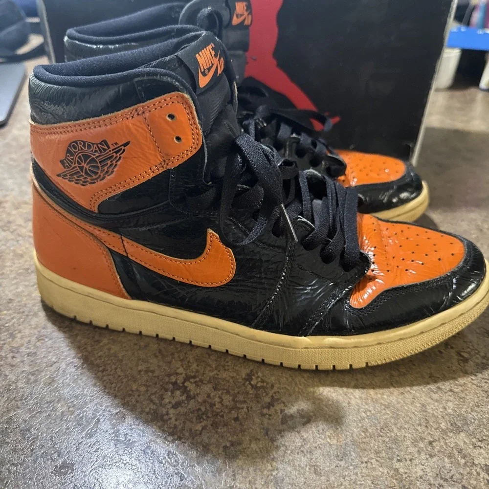 Size 10 - Jordan 1 Retro OG High Shattered Backboard 3.0 No Box